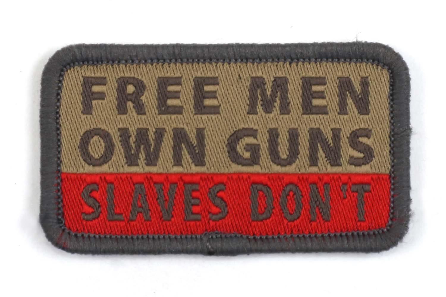 Morale Patch - FREE MEN OWN GUNS, gewebt Morale Patch - FREE MEN OWN GUNS, gewebt