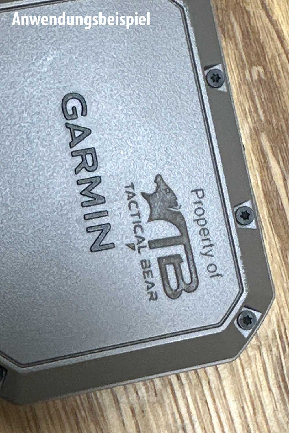 personaliesierte Rückseite von Garmin Xero C1 PRO personaliesierte Rückseite von Garmin Xero C1 PRO
