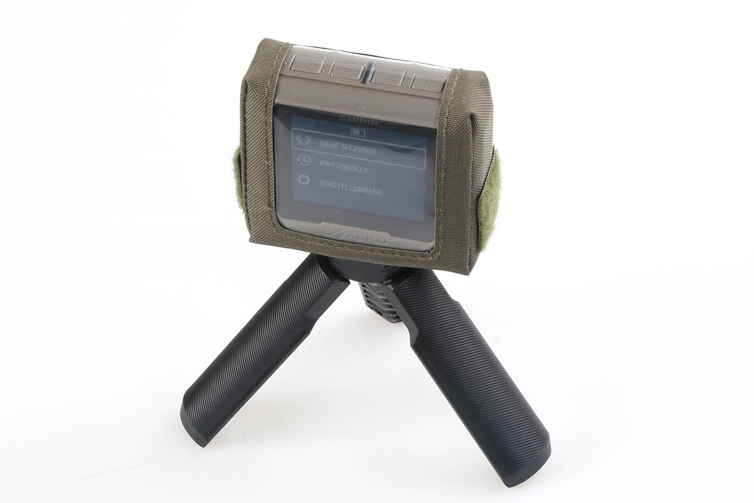 Schutzhülle mit Klarsichtfolie für Display, oliv