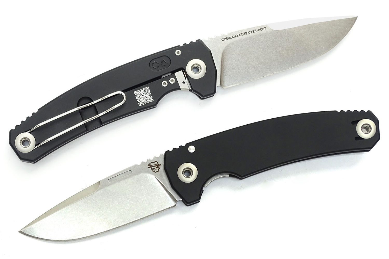 ultra leichtes, robustes Taschenmesser von Oberland Arms, Alu Sepp, schwarz