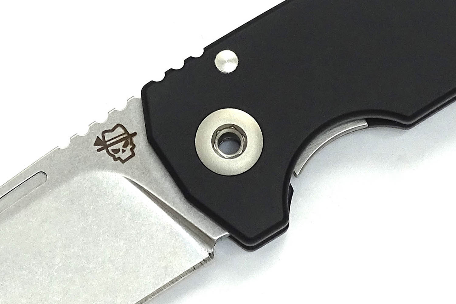 Klappmesser, integral schwarz, mit Aluminium-Schaft