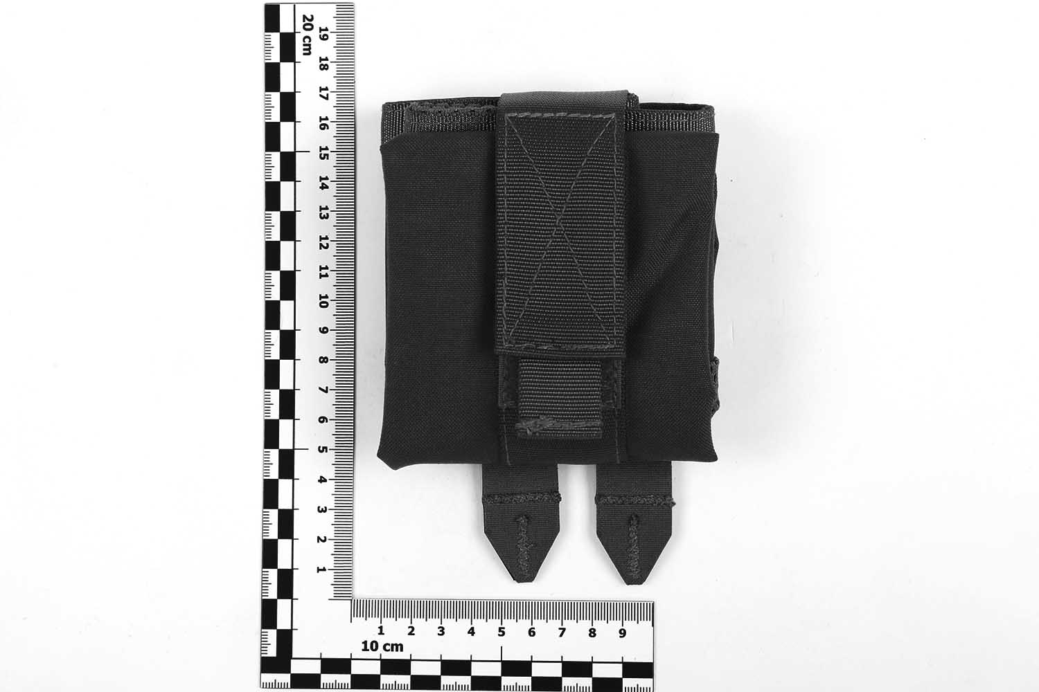 Maße, Dump Pouch zusamengefaltet, schwarz Maße, Dump Pouch zusamengefaltet, schwarz