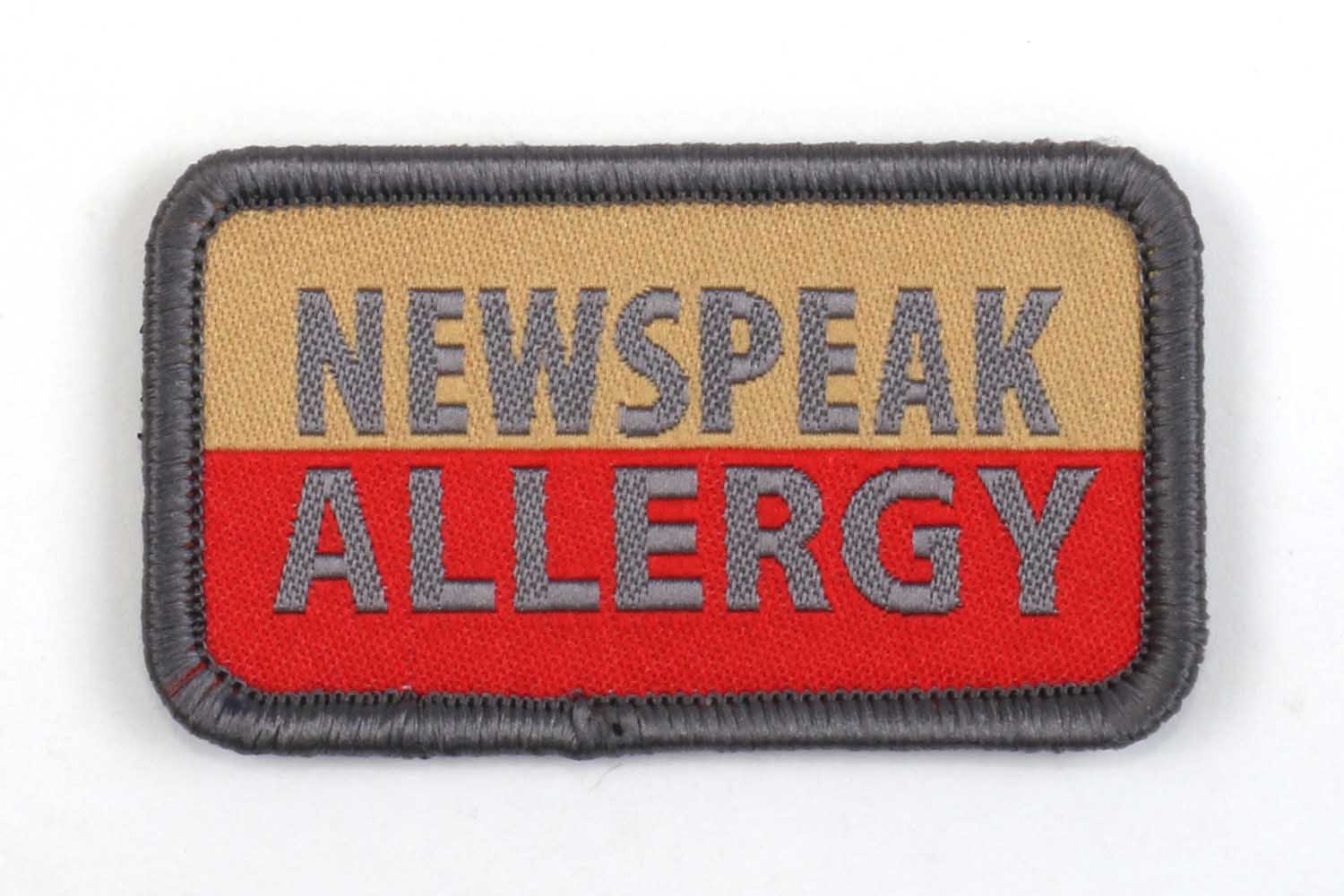 Morale Patch - NEWSPEAK ALLERGY, gewebt Morale Patch - NEWSPEAK ALLERGY, gewebt