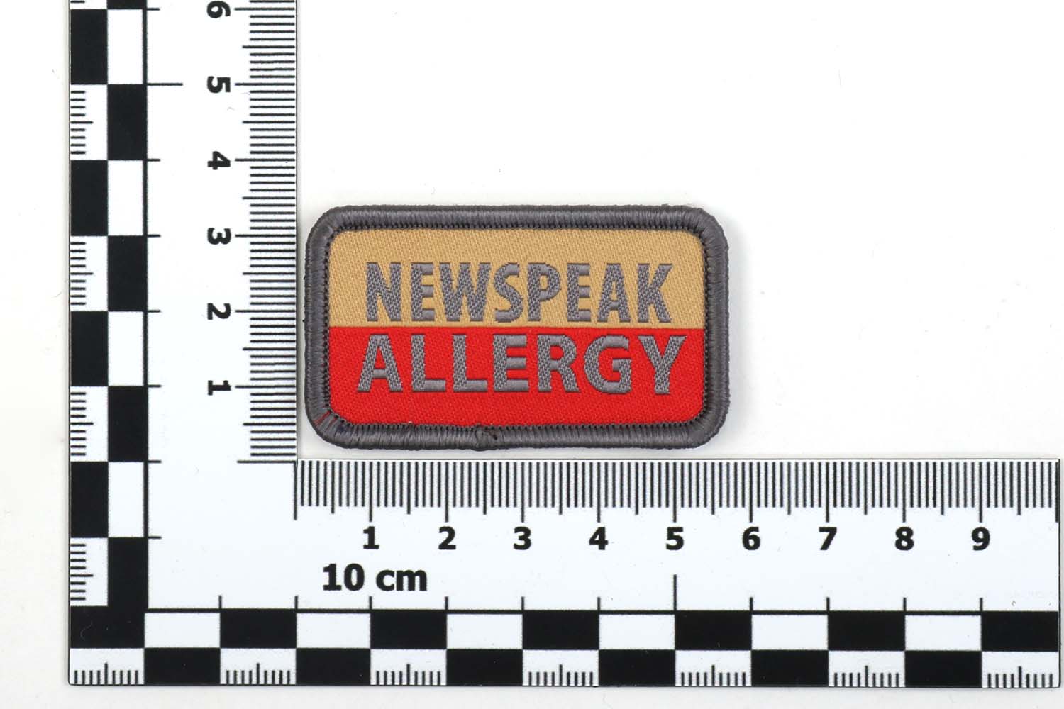 Maße, Morale Patch - NEWSPEAK ALLERGY, gewebt Maße, Morale Patch - NEWSPEAK ALLERGY, gewebt